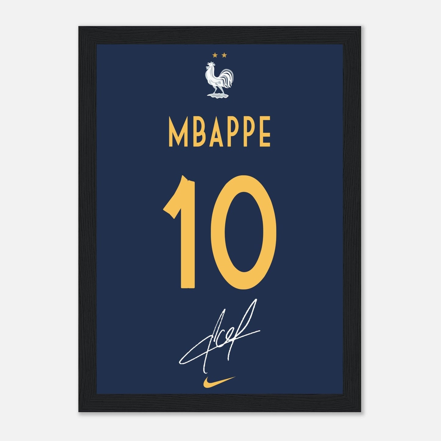 Kylian Mbappe Jersey Art, France