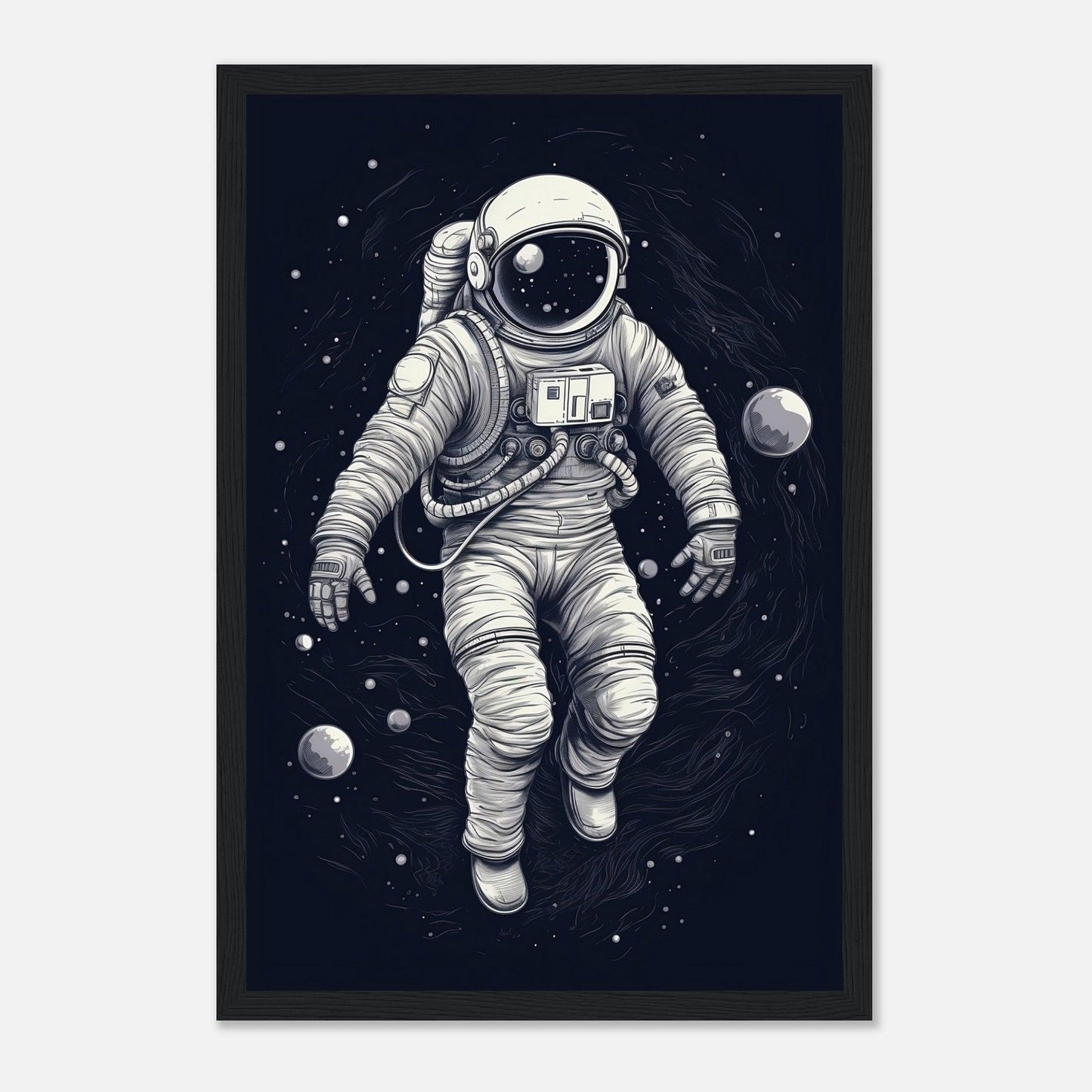 Astronaut Vektor-Illustration - Go4Posters