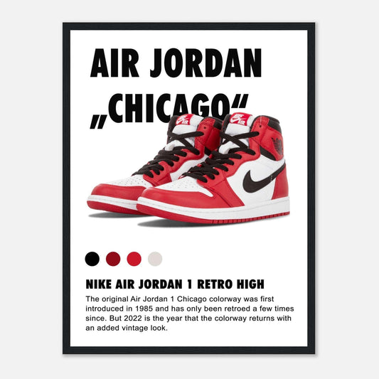 Nike Air Jordan Chicago 1 Retro HIGH -Poster