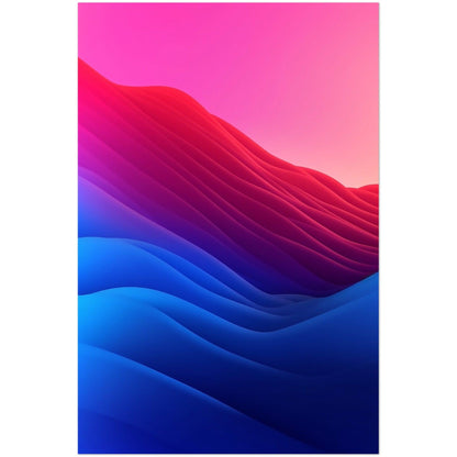 Blue, Pink, Red Gradient - Go4Posters