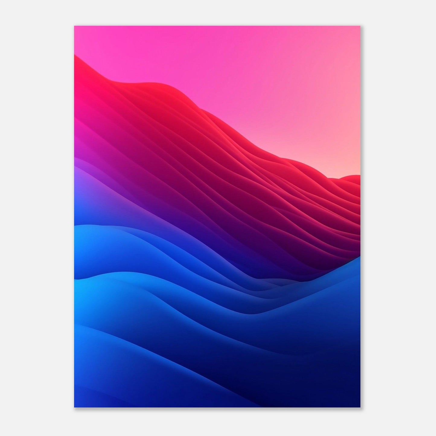 Blue, Pink, Red Gradient - Go4Posters