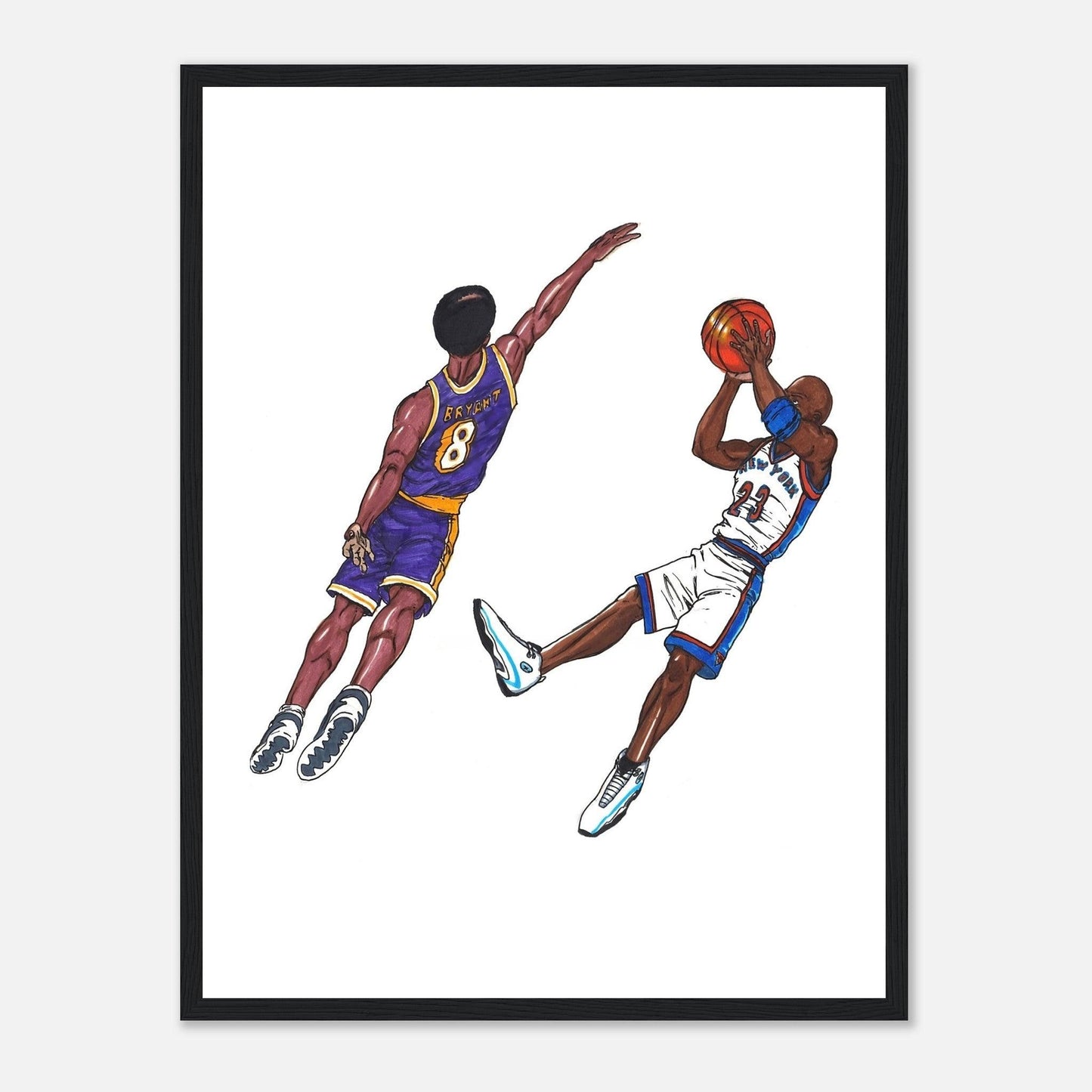 Michael Jordan X Kobe Bryant -Poster