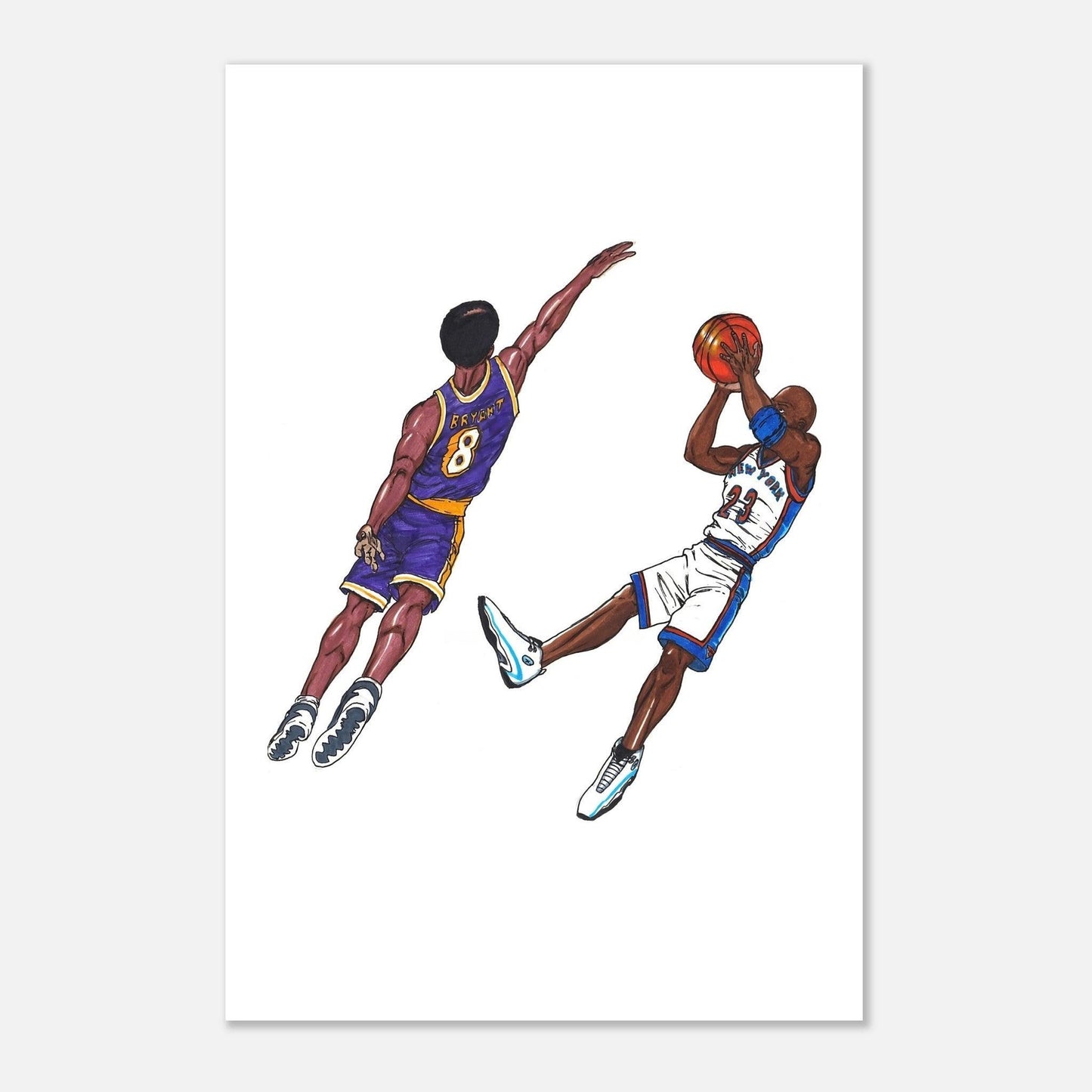 Michael Jordan X Kobe Bryant -Poster