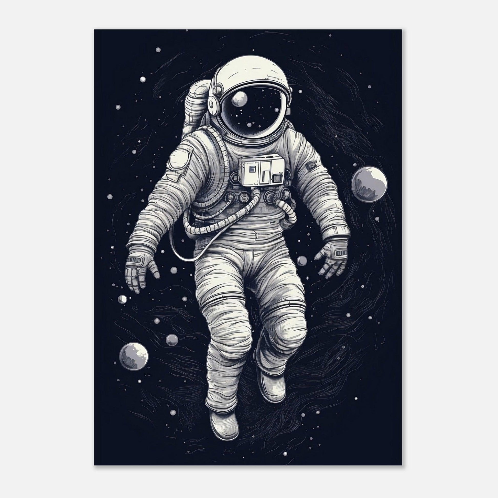 Astronaut Vektor-Illustration - Go4Posters