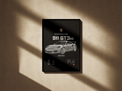 Porsche 911 GT3 RS Gray - Go4Posters