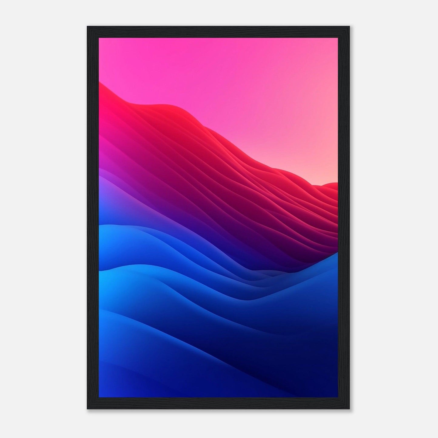 Blue, Pink, Red Gradient - Go4Posters