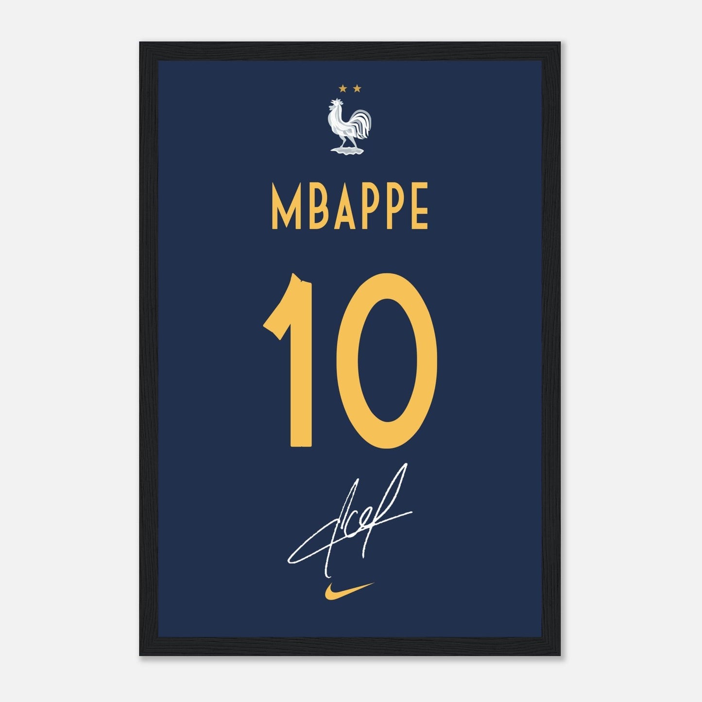 Kylian Mbappe Jersey Art, France