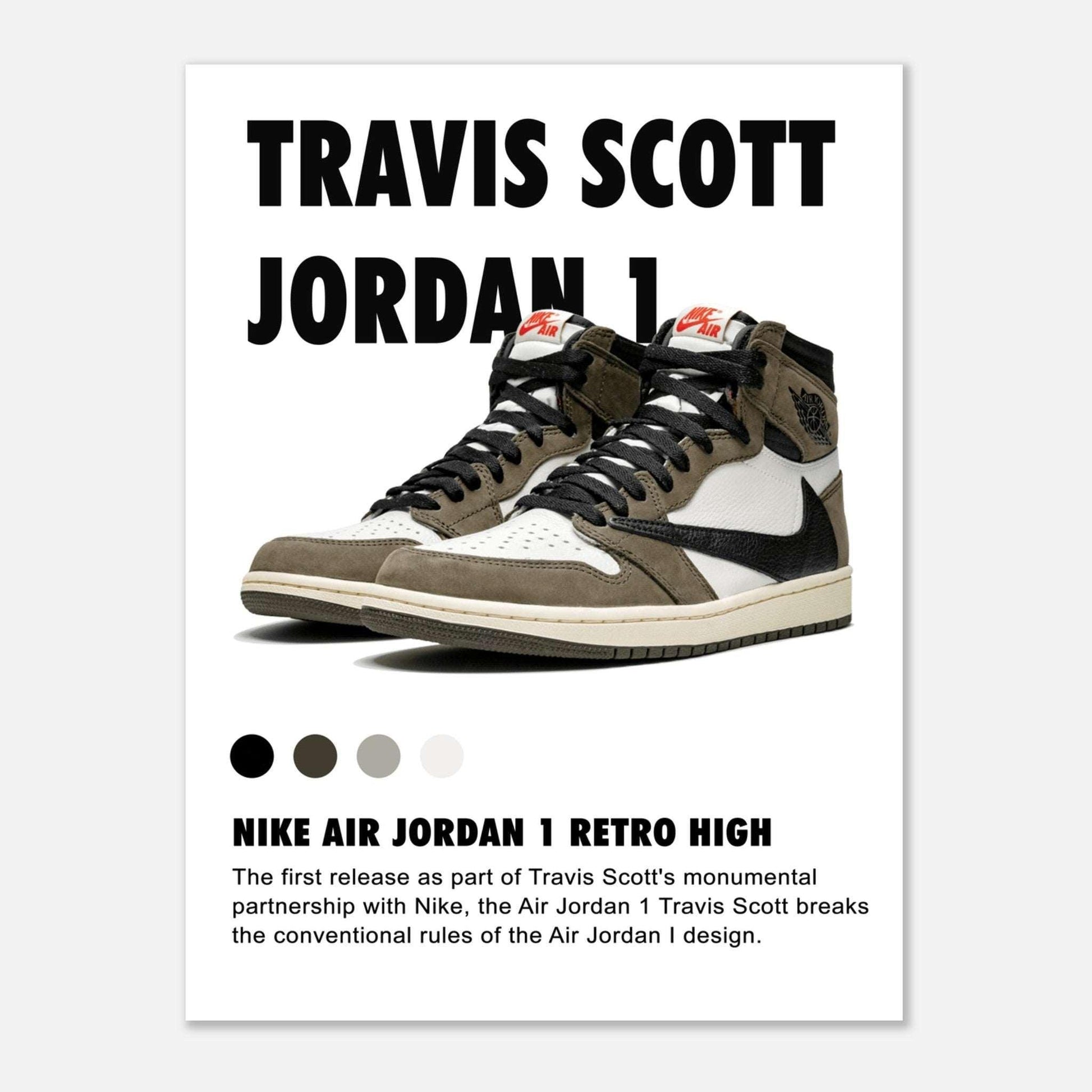 Travis Scott Nike Air Jordan 1 Retro HIGH -Poster