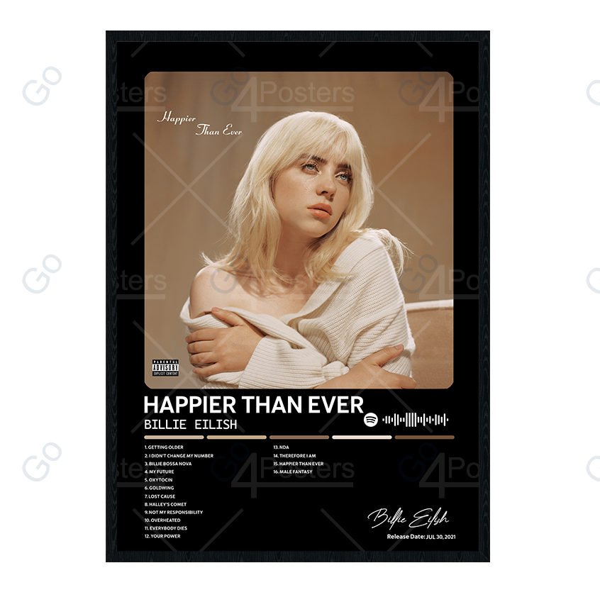 Billie Eilish - Happier Than Ever Album Poster