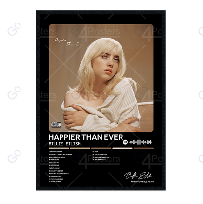 Billie Eilish - Happier Than Ever Album Poster