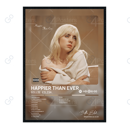 Billie Eilish - Happier Than Ever Album Poster