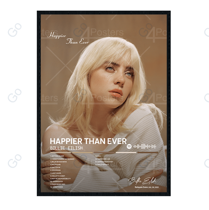 Billie Eilish - Happier Than Ever Album Poster