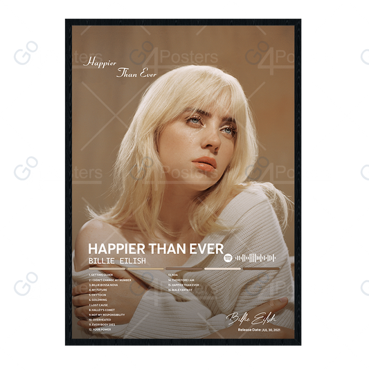 Billie Eilish - Happier Than Ever Album Poster