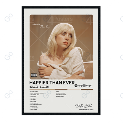 Billie Eilish - Happier Than Ever Album Poster