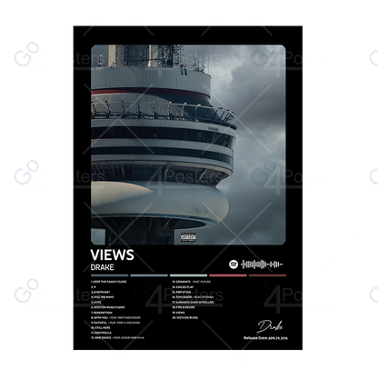 Drake - Views Album Poster