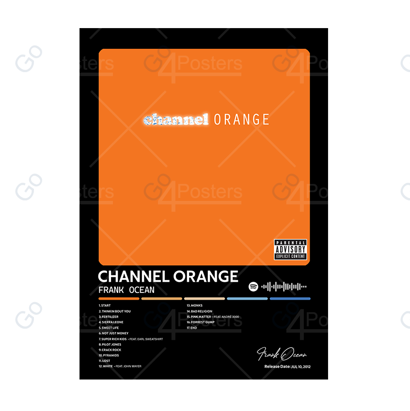 Frank Ocean - Channel Orange Album Poster