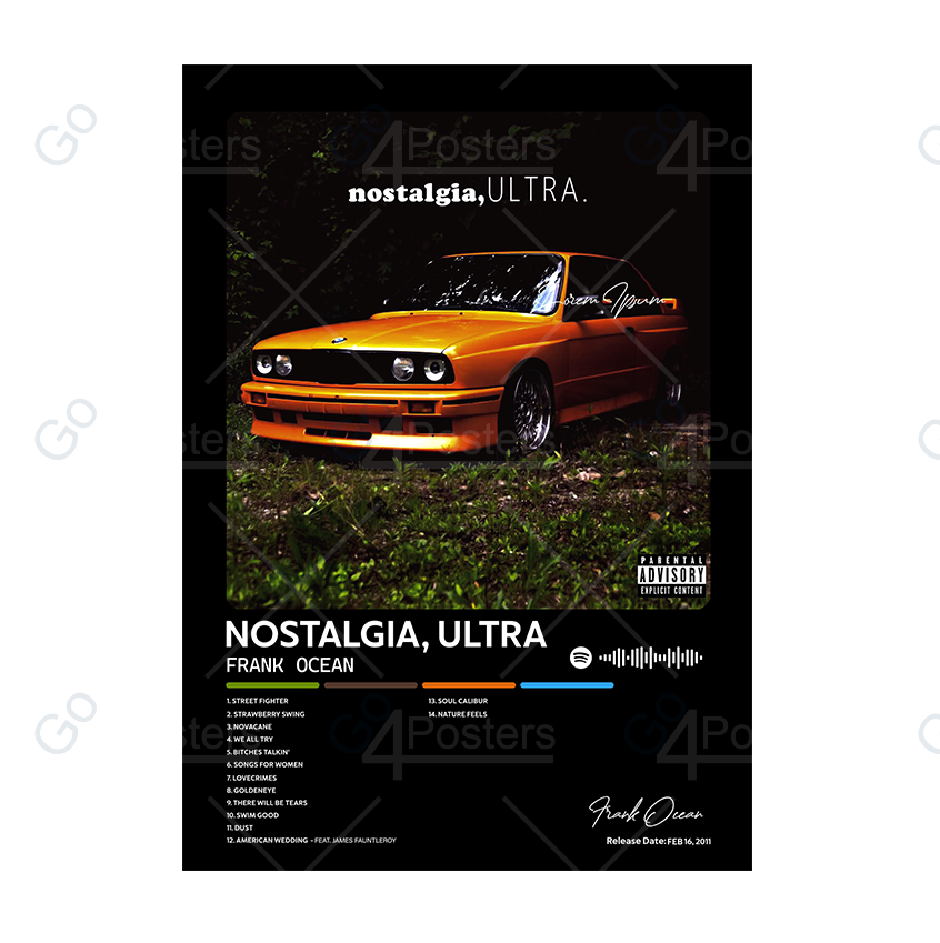 Frank Ocean - Nostalgia, Ultra Album Poster