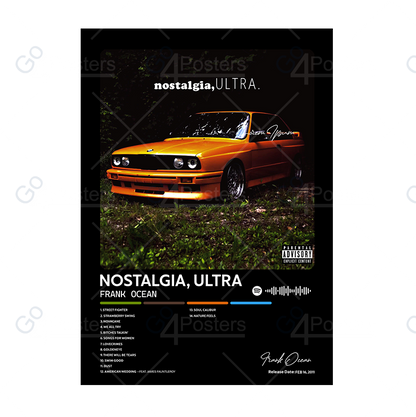 Frank Ocean - Nostalgia, Ultra Album Poster