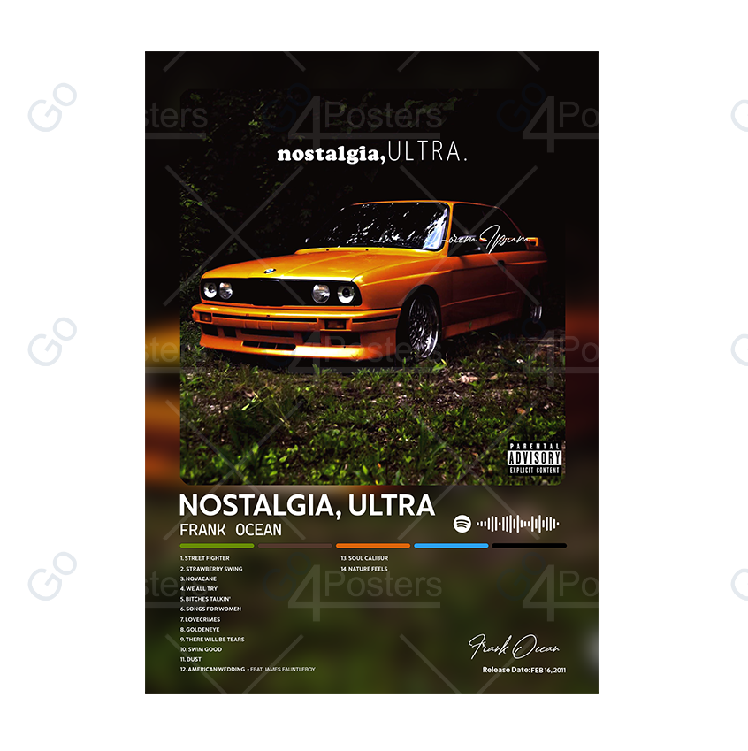 Frank Ocean - Nostalgia, Ultra Album Poster