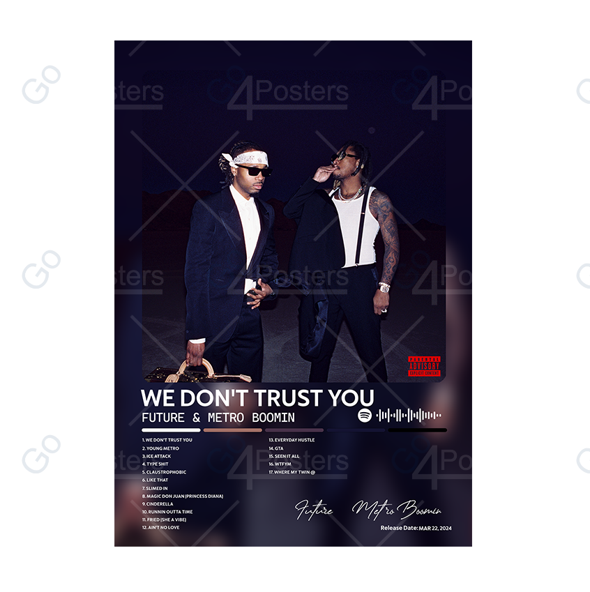 Future & Metro Boomin - WE DON'T TRUST YOU Album Poster