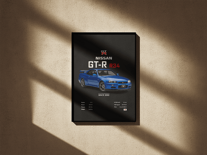 Nissan GT-R R34 - Go4Posters