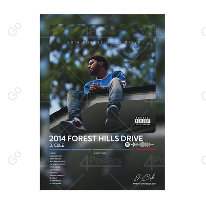 J. Cole - 2014 Forest Hills Drive Album Poster