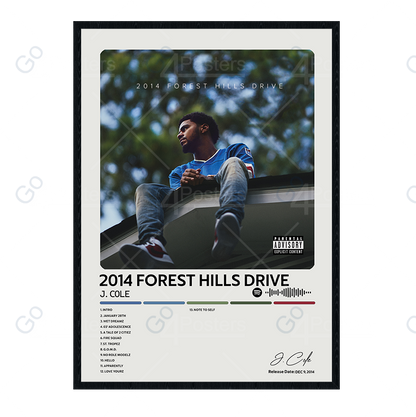 J. Cole - 2014 Forest Hills Drive Album Poster