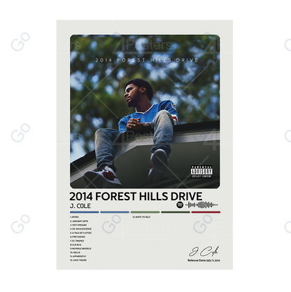 J. Cole - 2014 Forest Hills Drive Album Poster