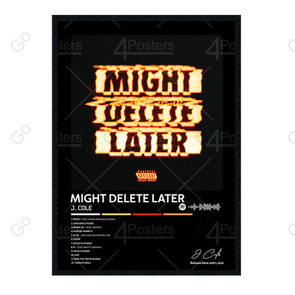 J. Cole - Might Delete Later Album Poster