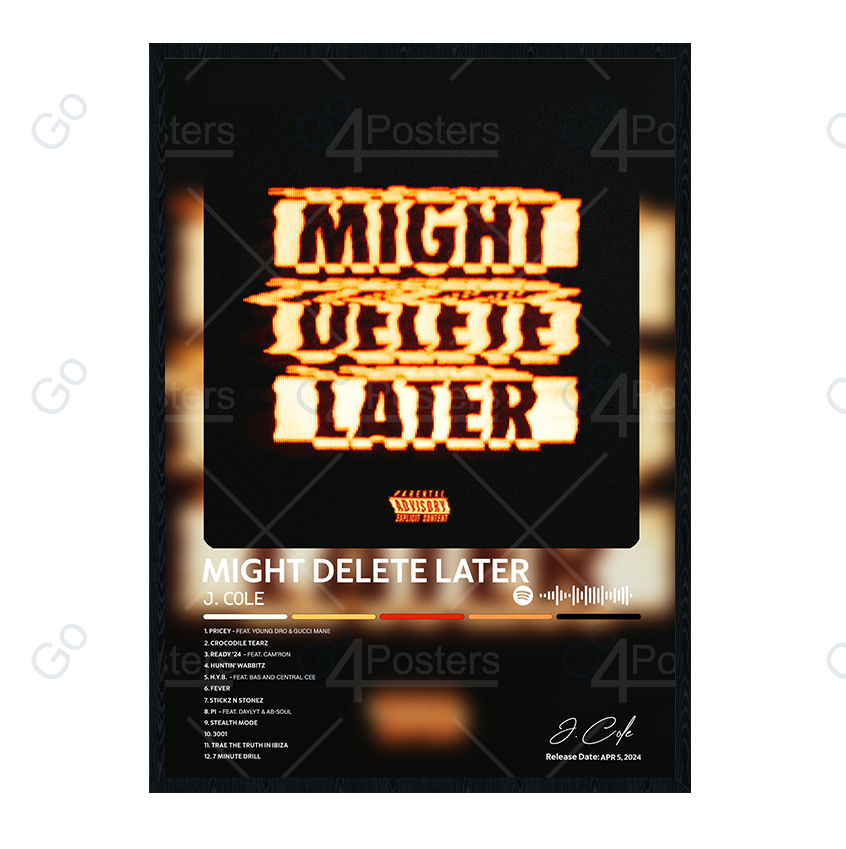 J. Cole - Might Delete Later Album Poster