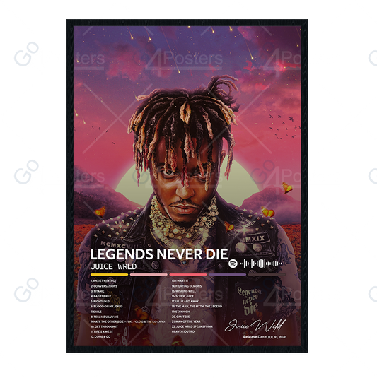 Juice Wrld - Legends Never Die Album Poster