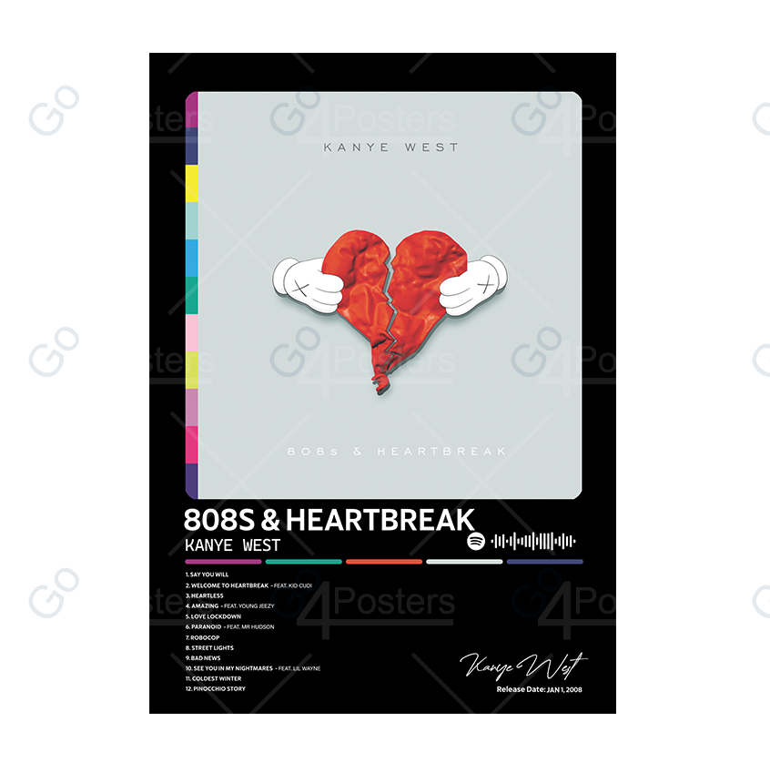 Kanye West - 808s & Heartbreak Album Poster