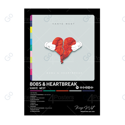 Kanye West - 808s & Heartbreak Album Poster