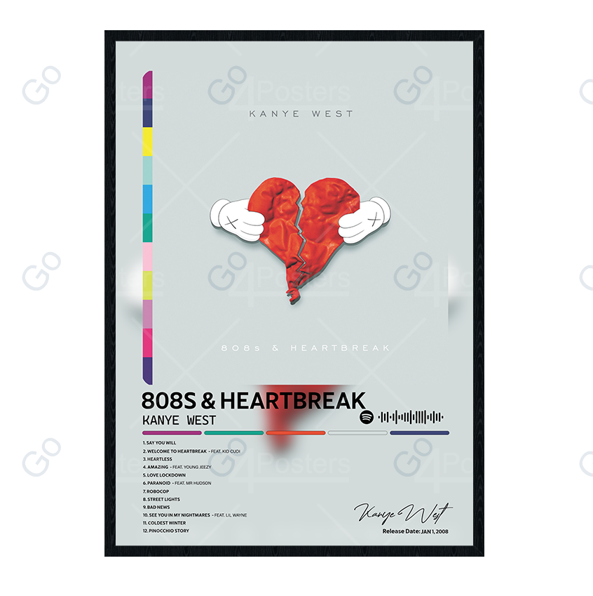 Kanye West - 808s & Heartbreak Album Poster