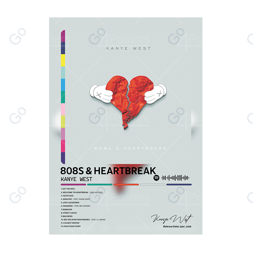 Kanye West - 808s & Heartbreak Album Poster