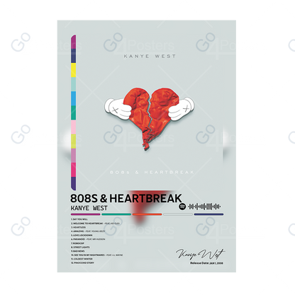 Kanye West - 808s & Heartbreak Album Poster