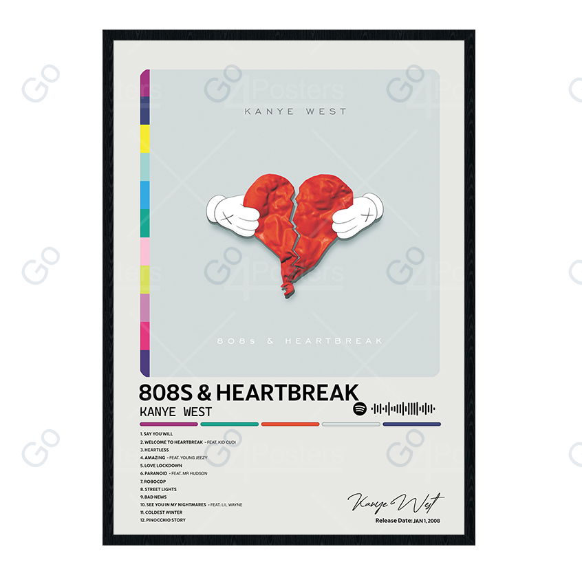 Kanye West - 808s & Heartbreak Album Poster