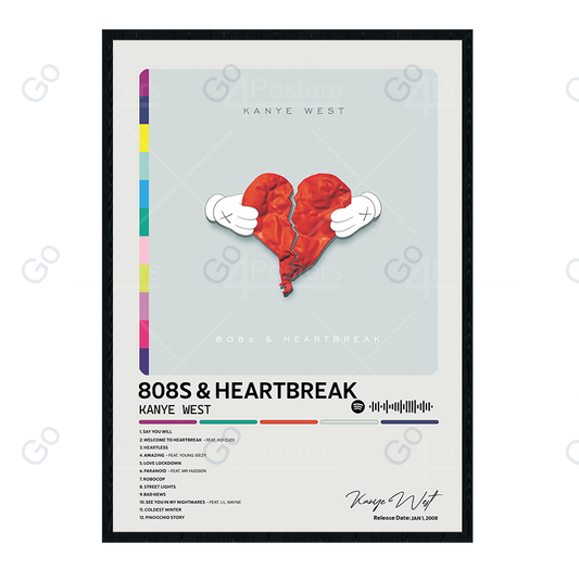 Kanye West - 808s & Heartbreak Album Poster