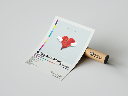 Kanye West - 808s & Heartbreak Album Poster