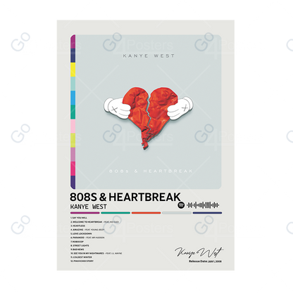 Kanye West - 808s & Heartbreak Album Poster