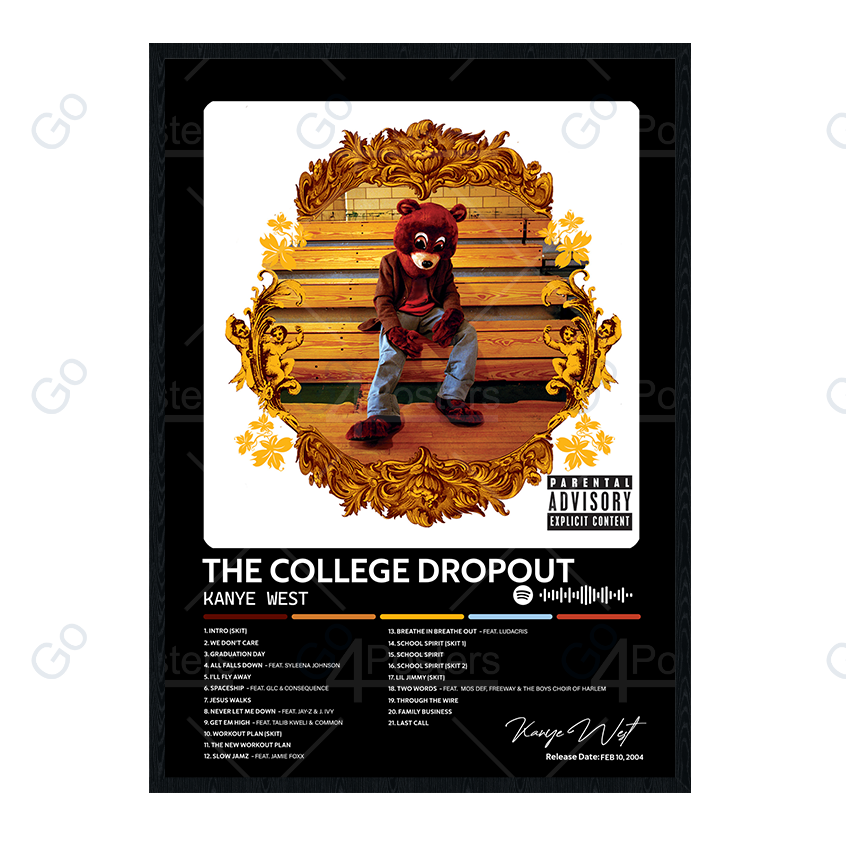 Kanye West - The College Dropout Album Poster