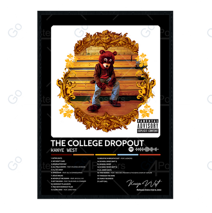 Kanye West - The College Dropout Album Poster