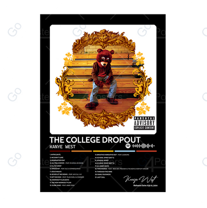 Kanye West - The College Dropout Album Poster