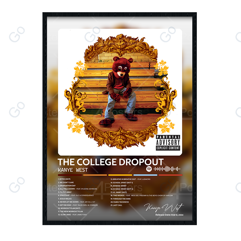 Kanye West - The College Dropout Album Poster