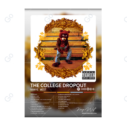 Kanye West - The College Dropout Album Poster