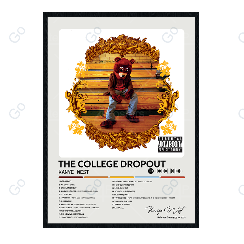 Kanye West - The College Dropout Album Poster