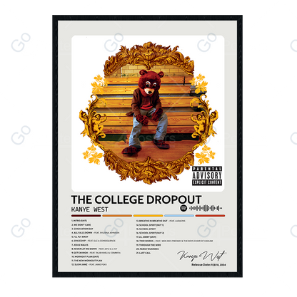 Kanye West - The College Dropout Album Poster