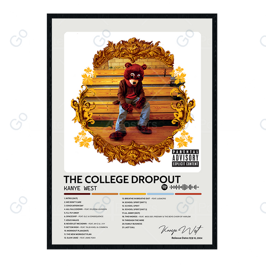 Kanye West - The College Dropout Album Poster