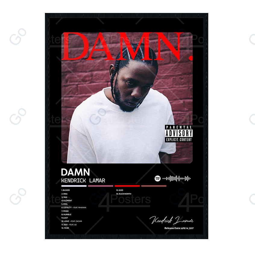 Kendrick Lamar - Damn Album Poster