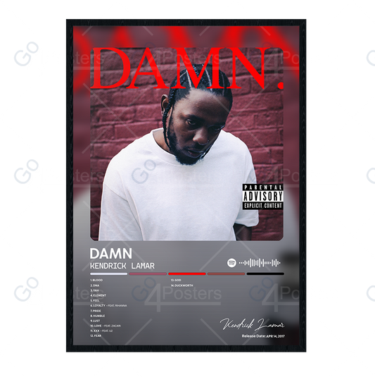 Kendrick Lamar - Damn Album Poster